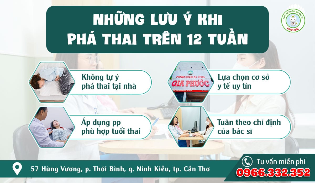 Một số lưu ý chị em cần quan tâm khi có ý định đình chỉ thai lớn trên 12 tuần