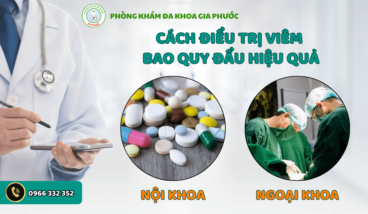 Cách điều trị viêm bao quy đầu hiệu quả