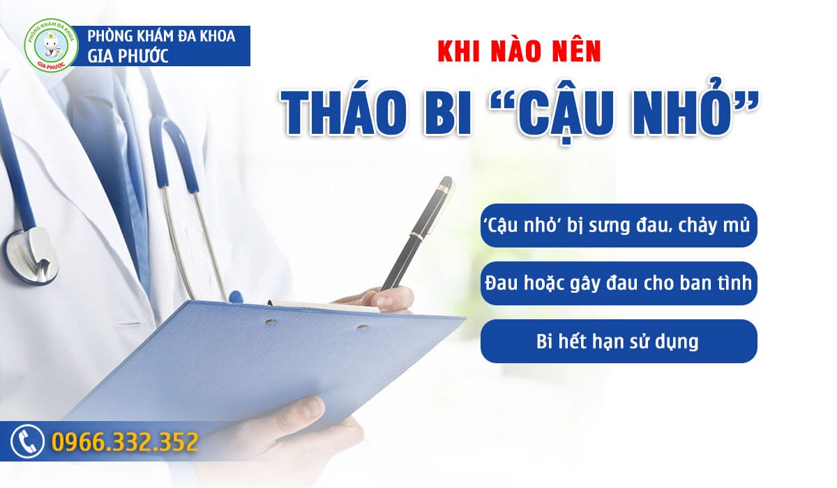 Nên tháo bi dương vật khi nào 
