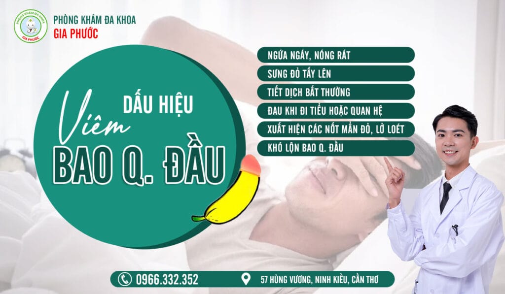 Dấu hiệu nhận biết viêm bao quy đầu ở nam giới