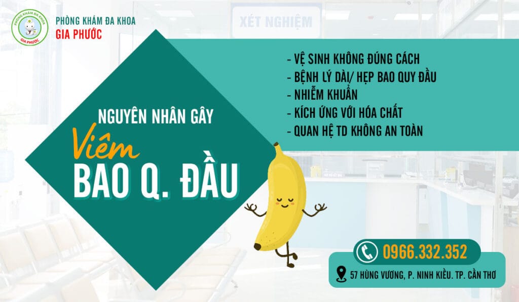 Một số nguyên nhân gây viêm bao quy đầu phổ biến ở nam giới