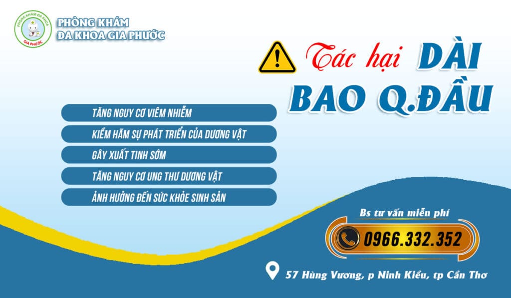 Dài bao quy đầu nguy hiểm không?