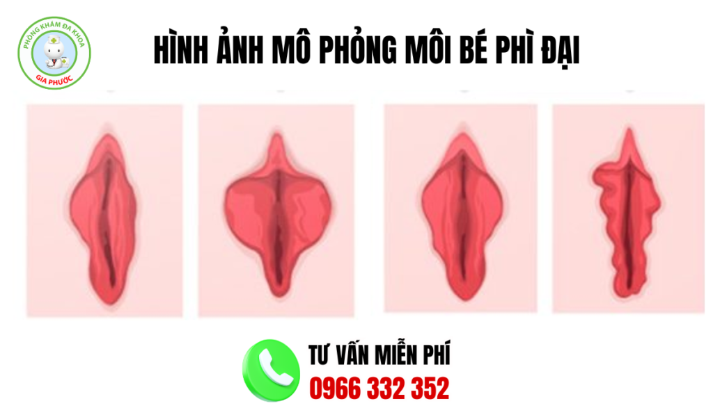 Hình ảnh môi bé phì đại