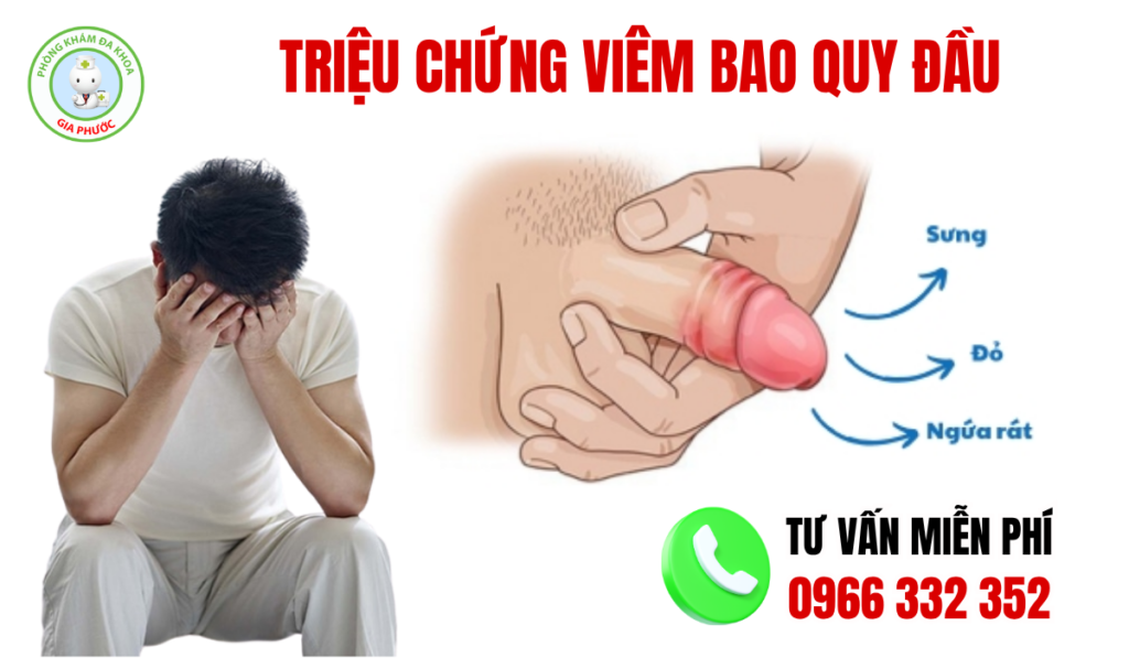 Triệu chứng viêm bao quy đầu